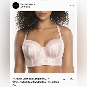 Petal Pink Dot Longline Bra